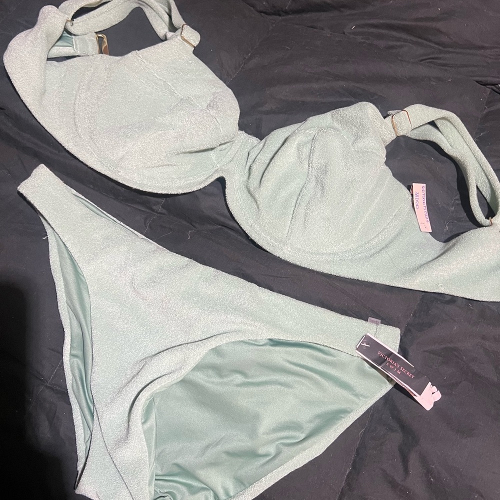 Victoria's Secret Teal Bikini Bottom NWT 38DDD
